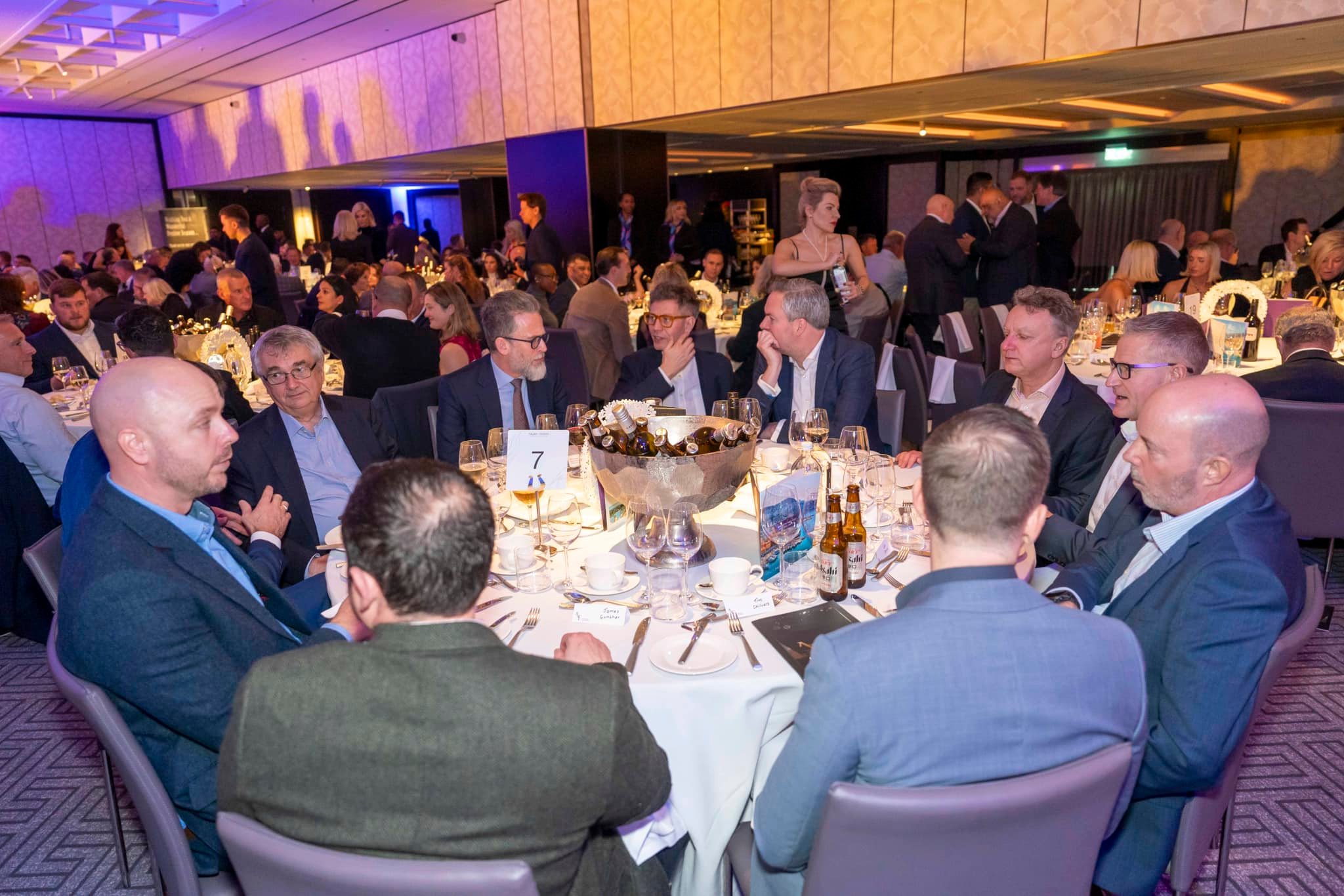 Staff working with clients